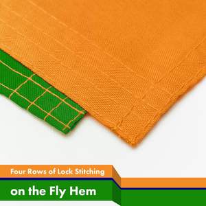 Флаг Индии 3 Х5 футов, яркий цвет и защита от выцветания, холст и двойные сшитые индийские национальные флаги, полиэстер с латунью - Product Image 2