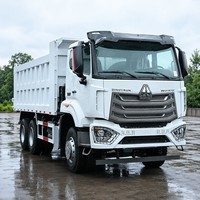 Truk Dump Howo NX 6x4 Putih 10 Roda Tipper Tugas Berat untuk Transportasi Pertambangan