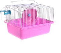 Cage de Hamster avec roue courante bouteille d'eau bassin de nourriture transporteur Portable maison souris maison Habitat pour sortir