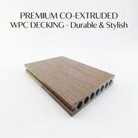 Terrasse en composite haute performance, durable, carrée, brossée, en WPC pour jardin et espaces extérieurs