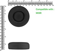 Coussinets d'oreille de remplacement en cuir protéiné de qualité supérieure pour cache-oreilles Monster Beats Mixr avec cuir protéiné + mousse