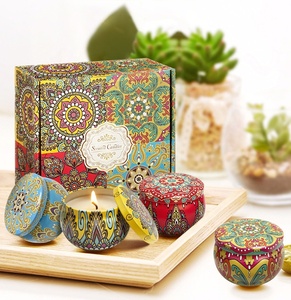 高級セット大豆ワックスの香りのキャンドルバレンタインデーギフトエッセンシャルオイル無煙アロマセラピーキャンドル - Product Image 1