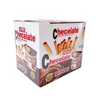 OCOCO Barra de Galleta de Glucosa Comestible con Sabor a Crema de Chocolate Crujiente Dulce de 40 g, Barra de Galleta para Niños, Refrigerio, Alimento para Oficina