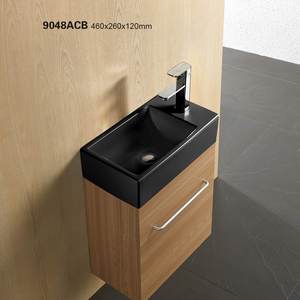 <span class=keywords><strong>Petit</strong></span> lavabo blanc européen en céramique pour salle de bain, à poser au mur, à bas prix, lavabo d'angle pour se laver les mains - Product Image 2