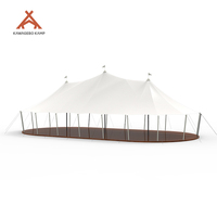 Kawagebo Kamp (KK) 100 ㎡   Tente extérieure de luxe en structure acier permanente pour restaurant, événements, mariages et dîners