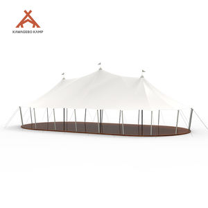 Kawagebo Kamp 100㎡ Luxury Permanent Steel Structure Restaurant Outdoor <strong>Tent</strong> for Event Wedding Dinner Party - Product Image 6