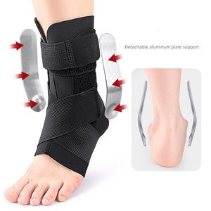 Nouvelle Orthèse de <span class=keywords><strong>Cheville</strong></span> Portative avec Double Plaque de Support en Aluminium et Sangles de Compression pour la Protection Sportive de la <span class=keywords><strong>Cheville</strong></span> - Product Image 3