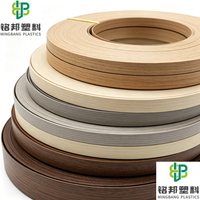 Bande de chant PVC couleur unie, résistante aux rayures, vente en gros directe usine pour projets hôteliers et meubles de cabinet