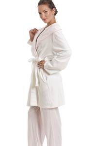 Pyjama en molleton de luxe pour femmes, imprimé, avec col châle, robe de chambre, vêtements de nuit d'hiver pour adultes, <span class=keywords><strong>fermeture</strong></span> à cordon sur le <span class=keywords><strong>devant</strong></span> - Product Image 5