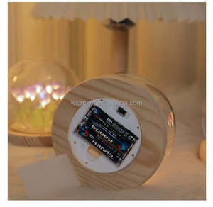 Lámpara de Noche Artificial para Dormitorio, Lámpara LED de Noche con Adornos Hechos a Mano, Regalos de Cumpleaños, Flor de Tulipán, Luz Nocturna - Product Image 6