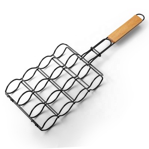 Cesta de <span class=keywords><strong>Barbacoa</strong></span> Portátil de Acero al Carbono <span class=keywords><strong>para</strong></span> Exteriores, Accesorios <span class=keywords><strong>para</strong></span> Asar al Aire Libre, Cesta Metálica <span class=keywords><strong>para</strong></span> Cocina al Aire Libre - Product Image 4