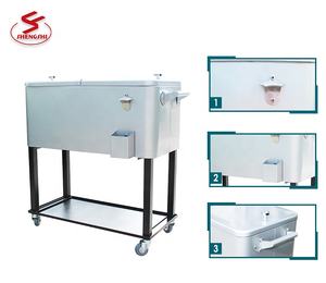 Workpro — grand distributeur de glacière à glace en métal 73L, refroidisseur, avec roues - Product Image 6