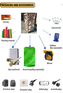 Château gonflable commercial Père Noël et Bonhomme <span class=keywords><strong>de</strong></span> neige en PVC avec garantie <span class=keywords><strong>de</strong></span> 3 ans, capacité supérieure à 500 kg pour enfants - Product Image 5