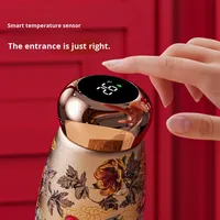 Petite tasse isotherme Little Mushroom 316 avec revêtement céramique, compacte, portable, nouvelle, haute valeur ajoutée, affichage intelligent de la température