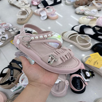 Nouvelles sandales de princesse pour filles, semelle souple, motif papillon, chaussures pour enfants, sandales pas chères, design varié, vente en gros