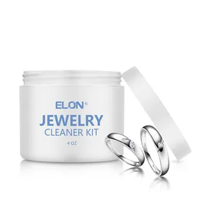 4OZ Sterling Silver Jewellery Care And Cleaning Kit Jar Jewelry Cleaner Solution With Custom Logo