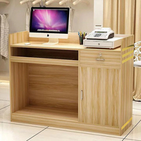 Comptoir de caisse minimaliste moderne, comptoir de bar compact, armoire de caisse pour magasin de vêtements, réception, bureau d'accueil