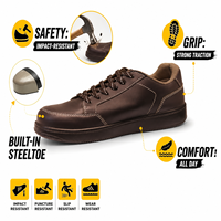 Chaussures de sécurité décontractées unisexes AOXIANG à coupe basse avec embout en acier, semelle intermédiaire respirante, conception anti-écrasement, pour usage en usine, toutes saisons