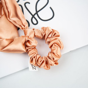 Coletero de seda con lazo, diadema larga para cola de caballo, accesorio para el cabello de tela de color liso para uso diario de mujer - Product Image 4