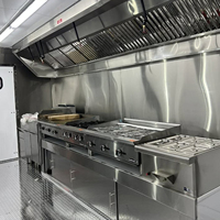 Camion de restauration mobile professionnel, remorque de cuisine robuste avec équipement en acier inoxydable, remorque de traiteur sur mesure