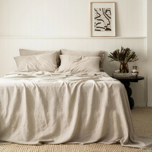 Set di Biancheria da Letto in Lino 100% di Alta Qualità, Copripiumino e Lenzuolo Personalizzati in Lino Francese, Disponibili in Misure King e Queen, Confezionati in Sacchetto - Product Image 3