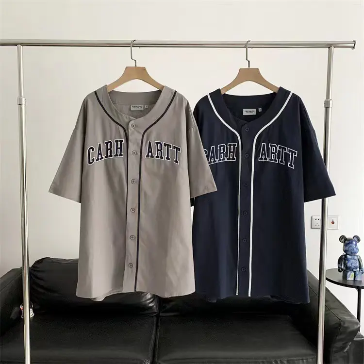 Quick Dry Button Baseball Jersey Custom Sublimated Printing Womens T Shirts Softball Wear Blank Youth Baseball Uniform Set