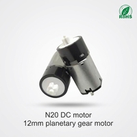 微型 10 毫米 N20 塑料齿轮箱电机 DC 1.5V-12V 低速高扭矩行星减速电机，适用于 DIY 机器人玩具、智能家居
