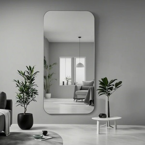 Copper Free Silver Mirror for Guest Toilet Self-Adhesive HD Feature for Home Bedroom Bathroom Wall Decor Glass Eco-friendly - Product Image 4