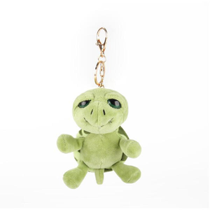 Venta al por mayor de fábrica, llavero de Animal de peluche de dibujos animados, juguete de peluche, tortuga verde menta, regalos de algodón de 4 pulgadas QF - Product Image 1