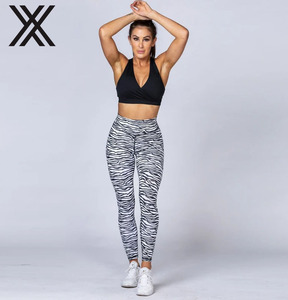 Sexy imprimé zèbre yoga leggings extensibles latérales Vêtements de Sport De Gymnase D'<span class=keywords><strong>impression</strong></span> Yoga Fitness Vêtements Femmes - Product Image 4