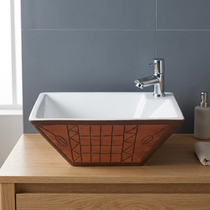 Lavabo en porcelaine de luxe en marbre blanc mat avec comptoir pour les projets de salle de bain d'hôtel - Product Image 1
