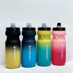 <span class=keywords><strong>Logo</strong></span> personnalisé 650ml bouteille d'eau de vélo sans BPA réutilisable PP sport de qualité alimentaire presser pour le cyclisme et le camping compagnon de voyage - Product Image 4