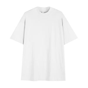 T-shirt <span class=keywords><strong>Homme</strong></span> Oversize en Coton 280 Gsm, Impression sur Écran, Pro Club, Col Mock Heavyweight, T-shirt <span class=keywords><strong>Homme</strong></span> Oversize Personnalisé - Product Image 1