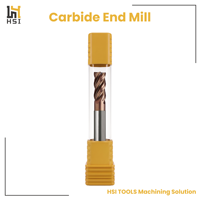 Fraise à queue en carbure HRC58 de 1 mm à 20 mm, 4 cannelures, revêtement AlTiSiN, pour finition haute précision des parois latérales d'acier de moule CNC