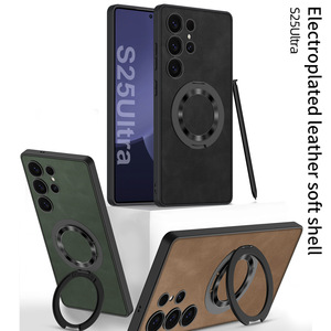 Funda para Samsung <span class=keywords><strong>Galaxy</strong></span> S24 Ultra, de Cuero PU con Anillo Magnético, Compatible con Samsung S23 Ultra FE A54 A34 A14 S25 Plus, con Soporte Magnético - Product Image 5