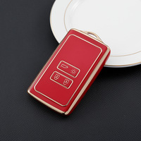 Nouveau manchon de couverture de porte-clés de voiture en TPU pour Renault 4 boutons étui à clés intelligent manchon de protection en TPU souple