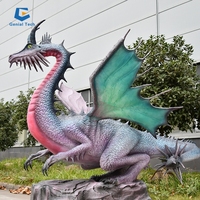 D-RT15 grand Dragon organisme marin taille réelle Animatronic modèle fournisseur Robot Dragon modèle
