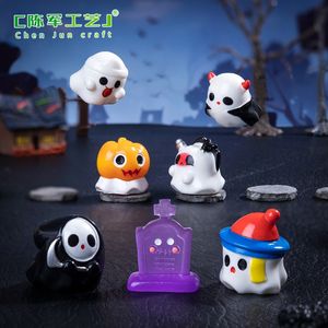 Nuevos productos transfronterizos de Weij: lindos fantasmas pequeños de Halloween, accesorios decorativos colgantes para bricolaje, mini adornos - Product Image 2