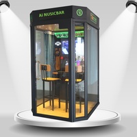 Mini salle de karaoké Self Service Singing Bar Jukebox Mobile pavillon insonorisé pour lire chanter jeux à pièces Camp