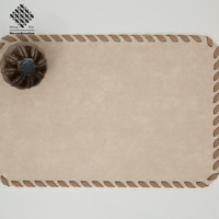 Napperon en vinyle PVC personnalisable effet cuir pour décoration de table de mariage et de table d'hôtel