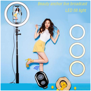 L07 pour Trépied Perche à Selfie avec Anneau Lumineux LED 5 Pouces, Batterie 1200mAh en Aluminium, Compatible Android+IOS pour Mobiles 4"-6.2" - Product Image 2