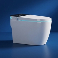 Siège de toilette automatique confortable, siège chauffant, auto-nettoyant, design moderne, toilette intelligente à poser au sol pour salle de bain