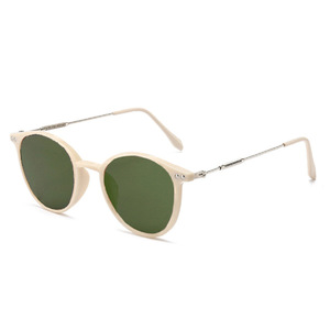 Gafas de Sol Redondas de Moda con Protección UV400 Anti-UV y Visión Nocturna para Hombre y Mujer, Bisagras Metálicas, Material de PC - Product Image 6