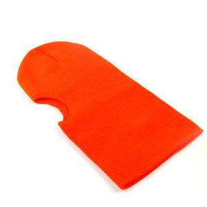 Visiera in bianco con passamontagna in acrilico colorato personalizzato senza Logo - Product Image 2