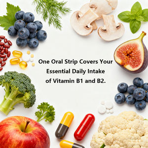 OEMスキンケア経口溶解薄膜ビタミンB1 B2代謝管理経口ストリップ毎日の食事サプリメントメーカー - Product Image 4