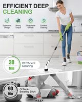 Outil de nettoyage de cuisine USB 9 en 1 Nettoyeur de salle de bain Brosse de nettoyage électrique pour évier à vaisselle