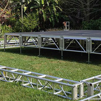 Aluminio de alta calidad 6061-T6 Plataforma de escenario Evento al aire libre Escenario Durable Concierto Led Sonido Podio Escenario plegable