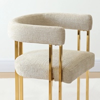 Fauteuil de salon moderne pour la maison et l'hôtel, chaise de salle à manger, fauteuil d'appoint avec accoudoirs
