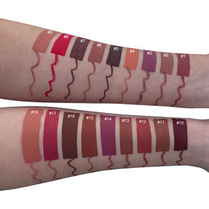 Marque privée Lip Liner à haute teneur en pigments Kit de lèvres végétaliennes nues Rouge à lèvres liquide mat longue durée avec crayon à lèvres - Product Image 2