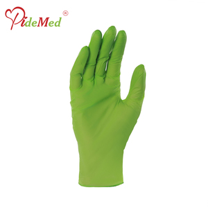 PideMed 6Mil Nitrile Disposable Gloves <b>Textured</b> Fingertips <b>Powder</b>-Free Silicone-Free Waterproof General Purpose Gathered Cuff - Product Image 3